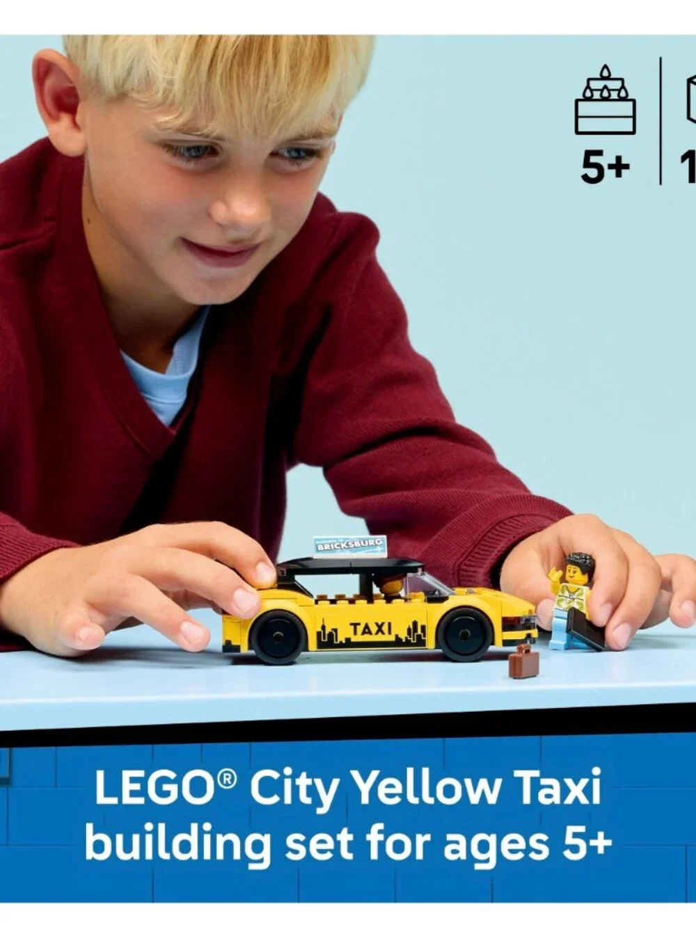 LEGO City Yellow Taxi 60487 | New & Sealed
